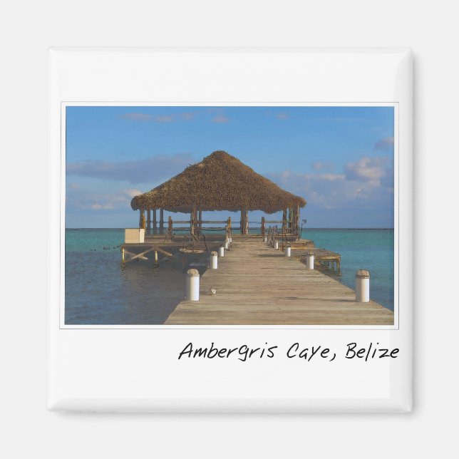 Aimant Ambergris Caye Belize Destination Voyage (Devant)