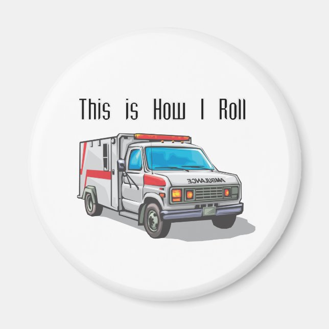 Aimant Ambulance How I Roll (Devant)