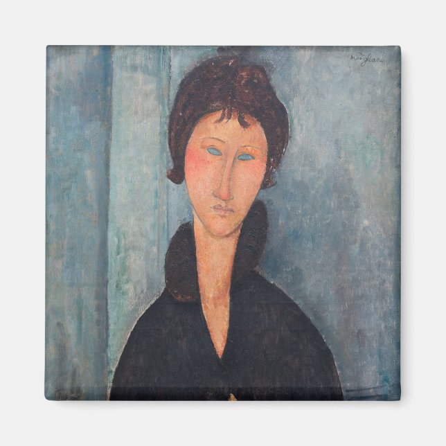 Aimant Amedeo Modigliani - Femme aux yeux bleus (Devant)