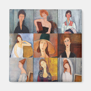 Aimant Amedeo Modigliani - Masterpieces Collage