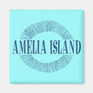 Aimant Amelia Island dans le bleu avec la conception du
