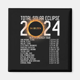 Aimant America Tour 2024 Totalité Sur Le Retour Éclipse S