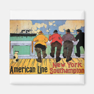 Aimant American Line Poster