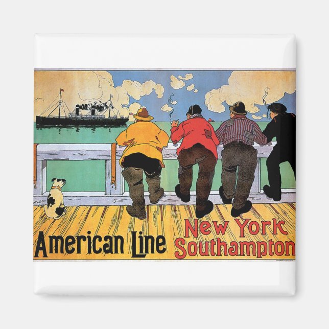 Aimant American Line Poster (Devant)