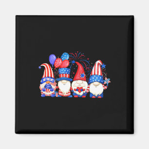 Aimant American Patriotic Gnomes Usa Independence Day 4e