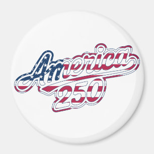 Aimant Amérique 250 Drapeau Script Semiquincentennial Des