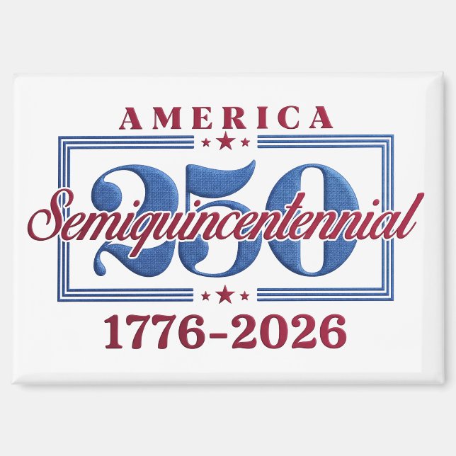 Aimant Amérique 250 Semiquincentenaire Graphique – 1776-2 (Recto)