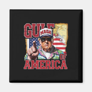 Aimant Amérique du Golfe des États-Unis Salutation Trump