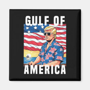 Aimant Amérique du Golfe des États-Unis Salutation Trump 