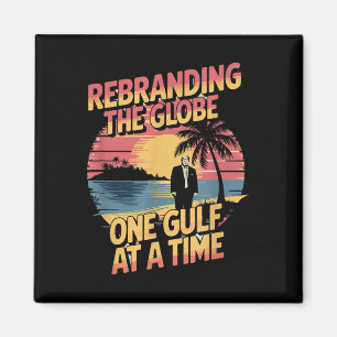 Aimant Amérique du Golfe Humour Trump Patriotique 2025 Pr