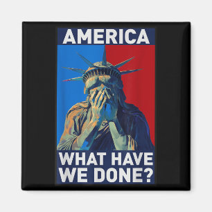 Aimant Amérique qu'avons-nous fait,statue de la liberté,
