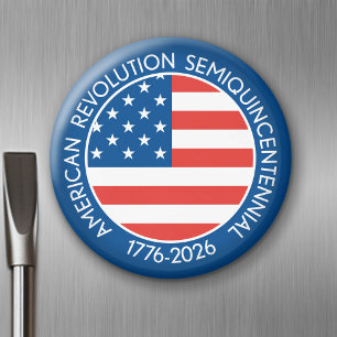 Aimant Amérique Semiquincentennial 1776-2026 USA 250 Drap