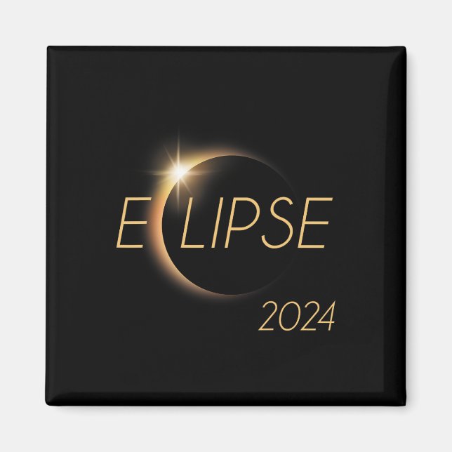 Aimant Amérique Totalité 04 08 24 Total Éclipse Solaire 2 (Devant)