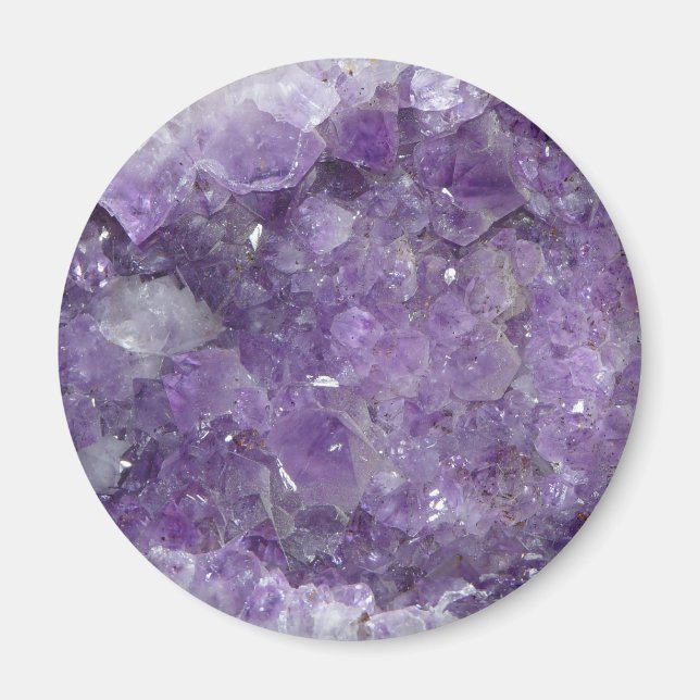 Aimant Améthyste Nouvel Âge Crystal Healing Cluster Photo (Devant)