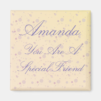 Aimant Ami spécial personnalisé Magie Violette