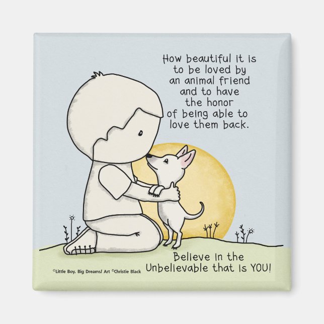 Aimant Amis animaux (Devant)