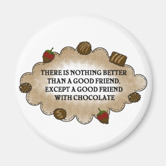 Aimant Amis Au Chocolat