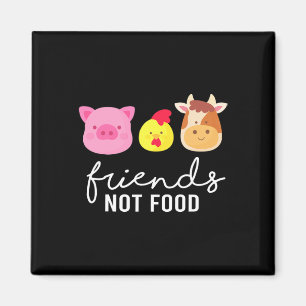 Aimant Amis Cochon Poulet Vache Pas Nourriture Bio Légume