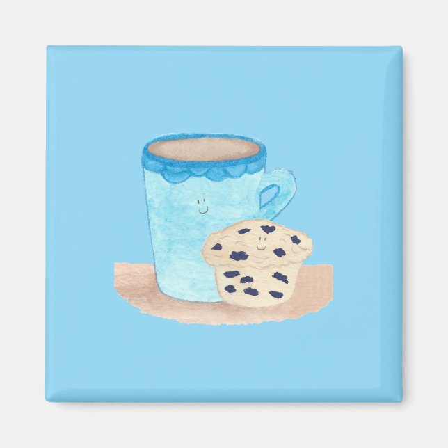 Aimant Amis du café Édition Bleue (Devant)