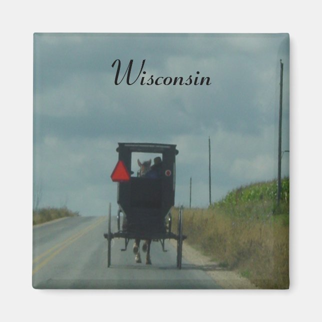 Aimant Amish buggy (Devant)