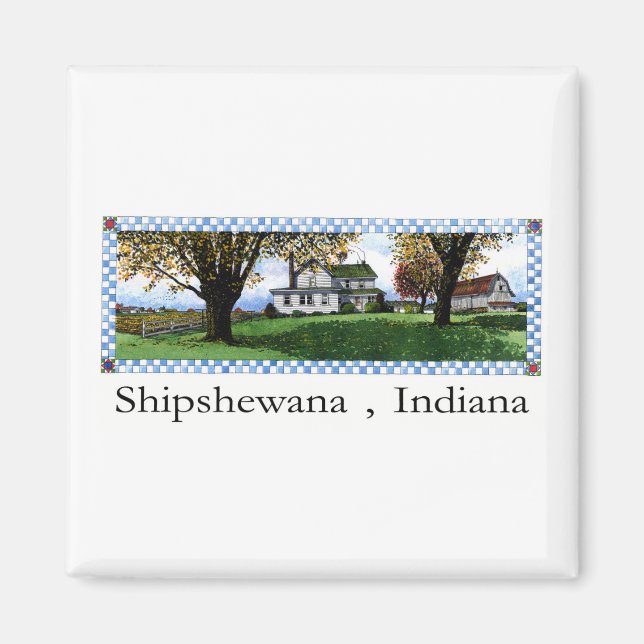 Aimant Amish House Shipshewana Indiana (Devant)