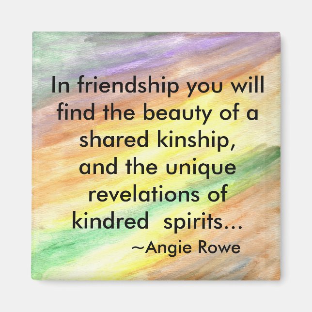 Aimant Amitié carré (Devant)