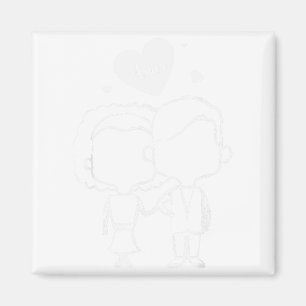 Aimant Amor Pareja Love Couple - Saint-Valentin espagnol