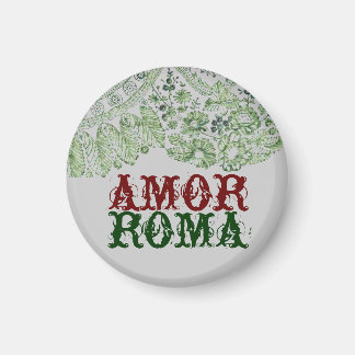 Aimant Amor Roma avec dentelle verte