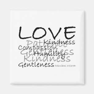 Aimant Amour (aimant de Colossians 3)
