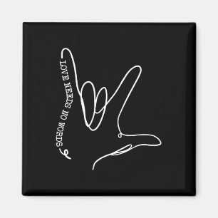 Aimant Amour Besoin d'aucun mot Sensibilisation sur l'aut