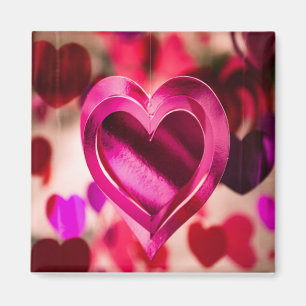 Aimant Amour Coeur rose Valentines Jour Anniversaire