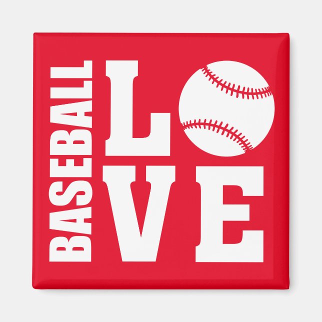 Aimant Amour de Baseball (Devant)