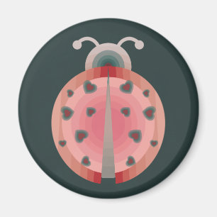 Aimant amour de coccinelle