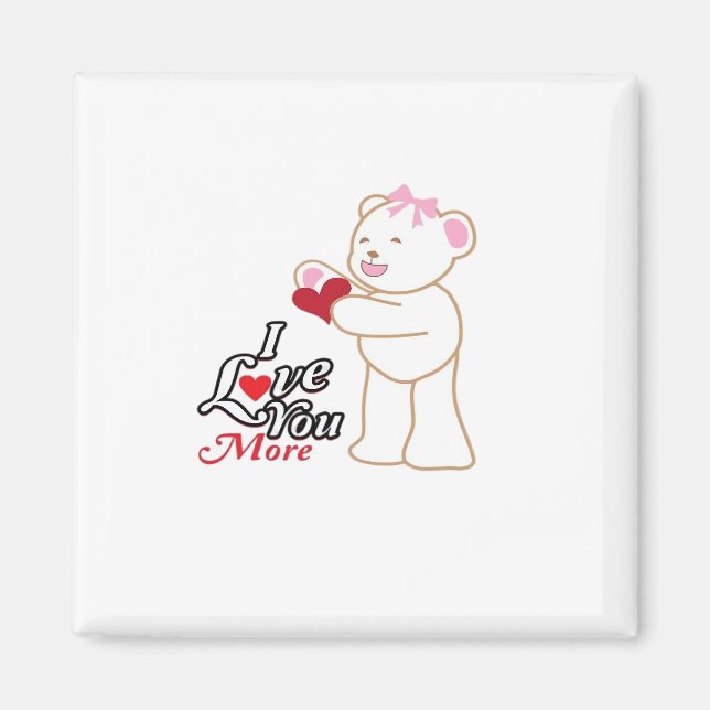 Aimant Amour de lune de miel assorti Couple Style  (Devant)