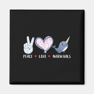 Aimant Amour de narval de la paix pour filles garçons enf