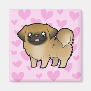 Aimant Amour de Pekingese (chiot coupé)