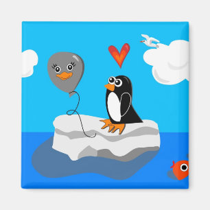 AIMANT AMOUR DE PINGOUIN