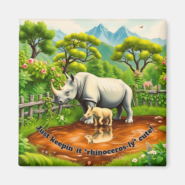 Aimant Amour de Rhino (Devant)