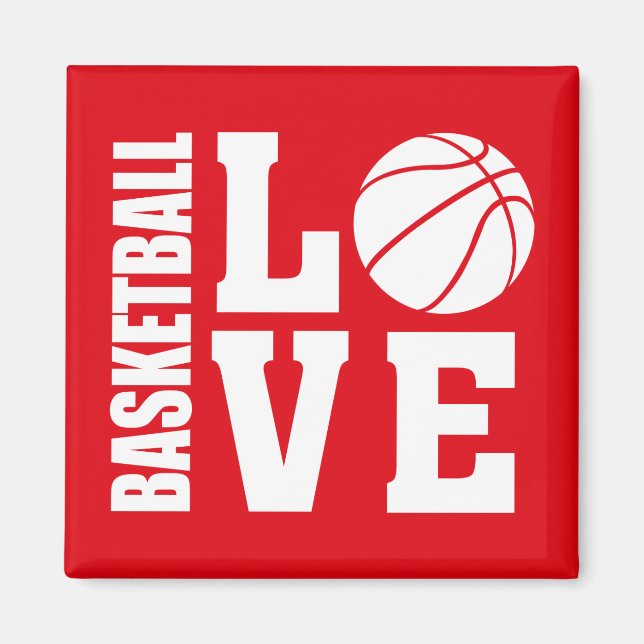 Aimant Amour du basket-ball (Devant)