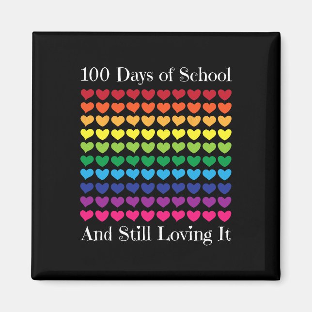 Aimant Amour Du Coeur 100 Jours De L'École Professeur Gar (Devant)