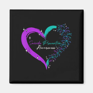 Aimant Amour du coeur Dragonfly Prévention du suicide Sen