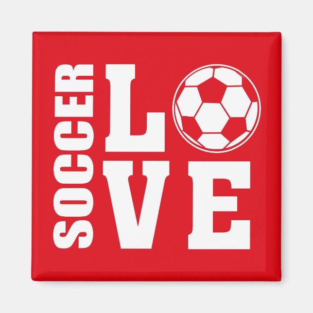 Aimant Amour du football (Devant)