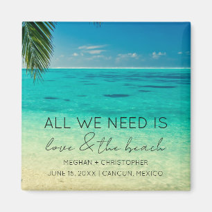 Aimant Amour et mariage sur la plage Faveur