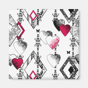 Aimant Amour, filet, patchwork