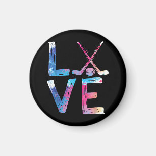 Aimant Amour Hockey sur glace filles Dons de hockey femme