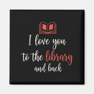Aimant Amour jusqu'à la bibliothèque et retour citation d