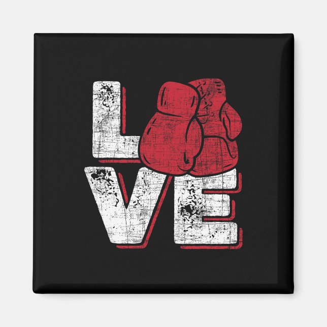 Aimant Amour - Kickboxer Kickboxing Fitness Workout Marti (Devant)