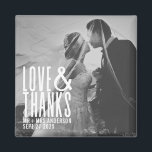 Aimant Amour moderne et Merci Merci Mariage<br><div class="desc">Amour moderne et Merci Merci aimant Mariage</div>