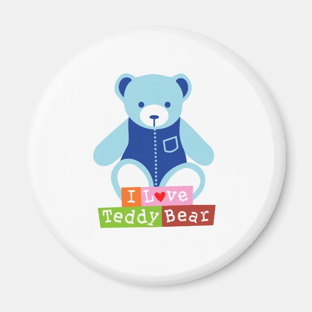 Aimant Amour pour les ours en peluche (Devant)