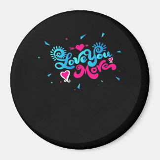 Aimant Amour pour vous, typographie propre de style